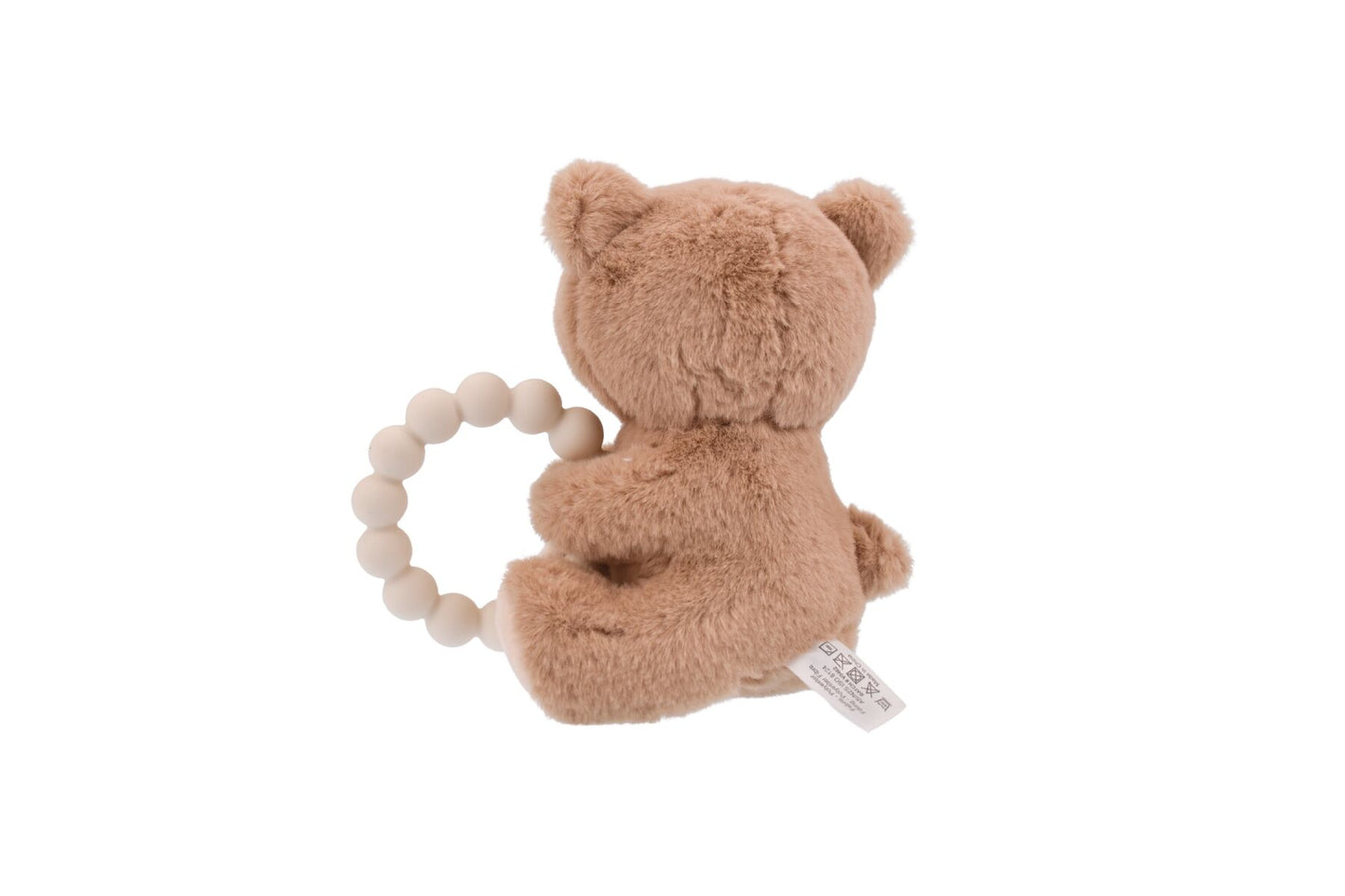 SNUGGLE PAL BENNY BEAR WITH SILICONE TEETHING RING