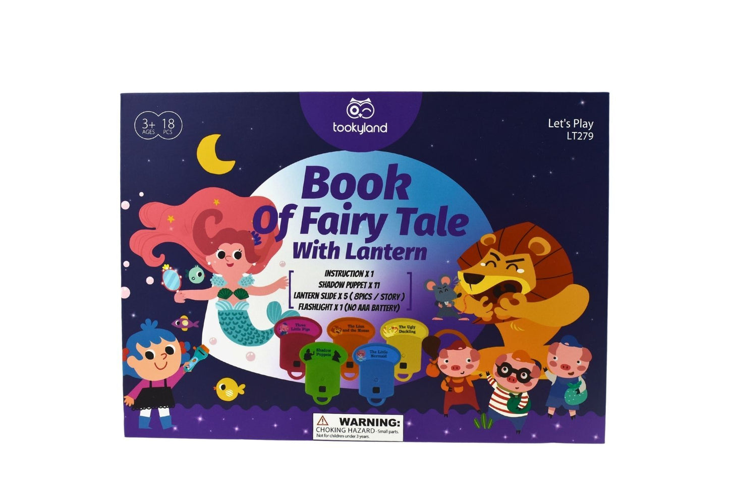 SHADOW THEATRE STORYBOOK TORCH WITH 5 FAIRYTALES