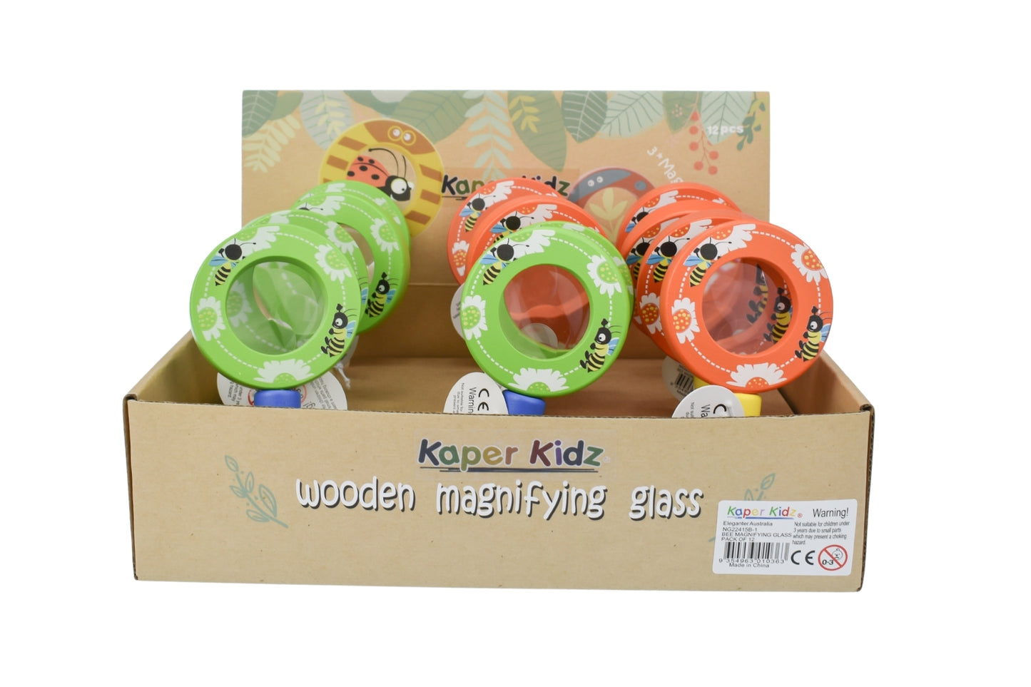 BEE MAGNIFYING GLASS - 2PC