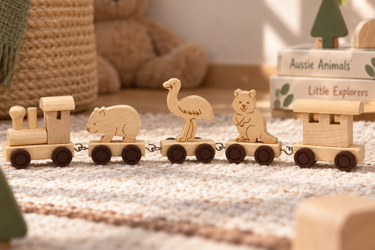 ALPHABET TRAIN - ANIMAL CARRIAGE WOMBAT