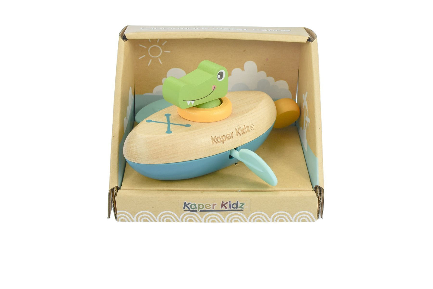 ANIMAL CANOE PULL STRING CROCODILE WATER BATH TOY