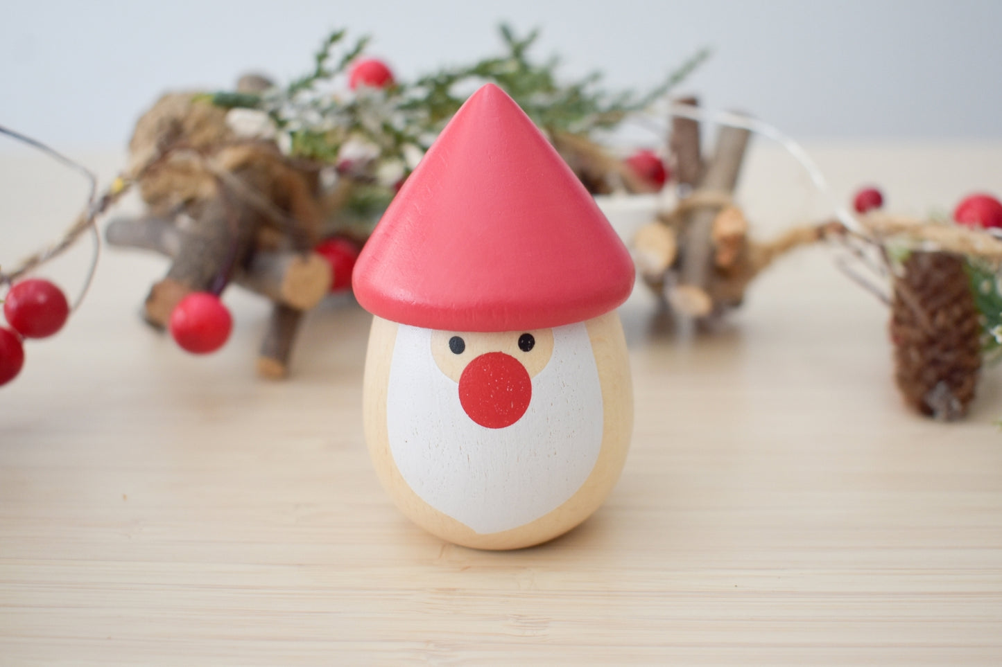 CHRISTMAS SANTA MARACA SHAKER SET OF 3
