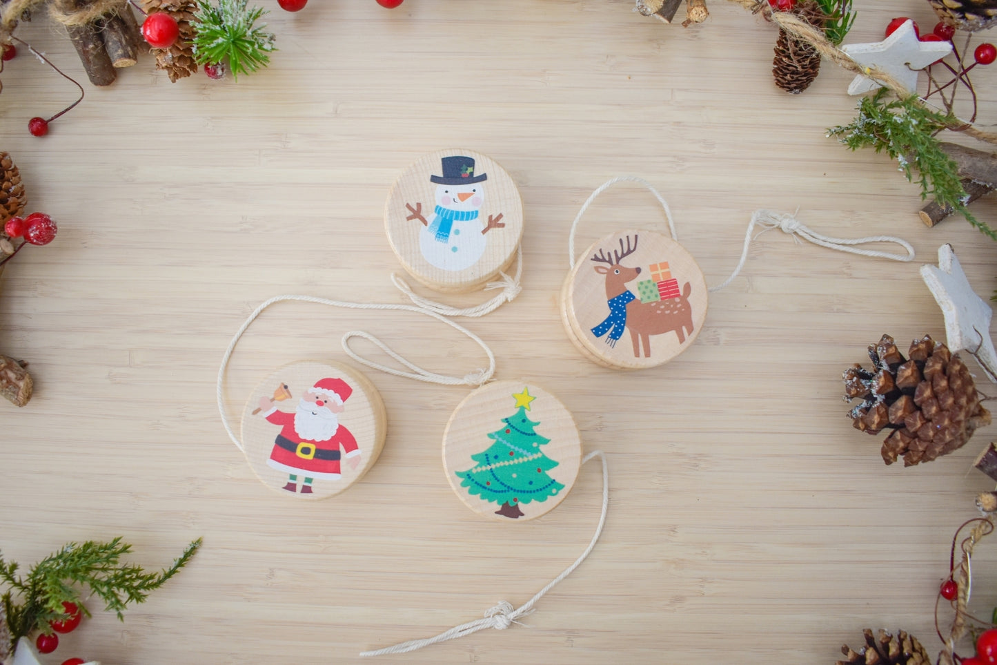CHRISTMAS YO-YO SET OF 4PCS