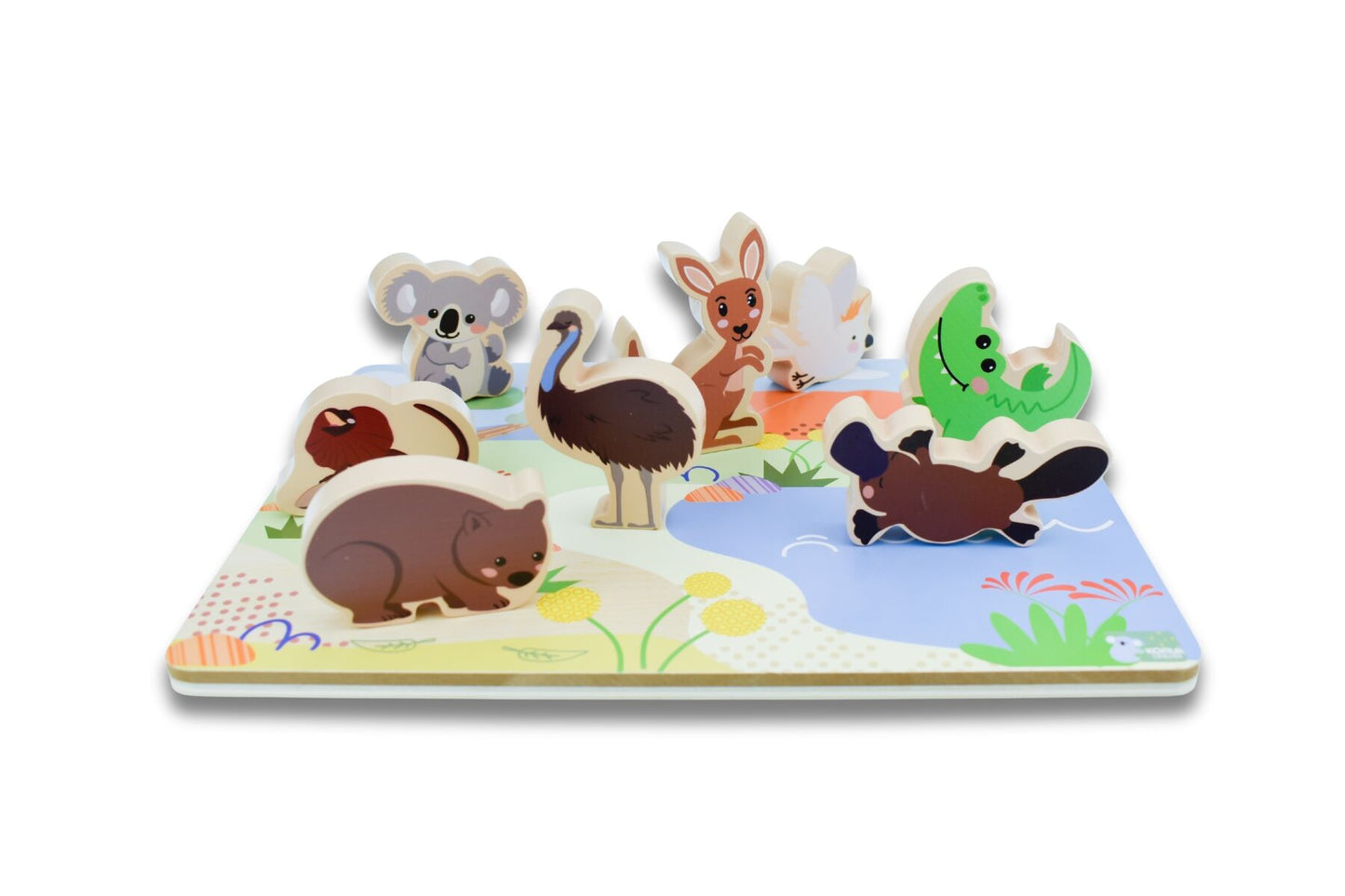 BUSH BUDDIES AUSTRALIAN ANIMALS WOODEN CHUNKY PUZZLE