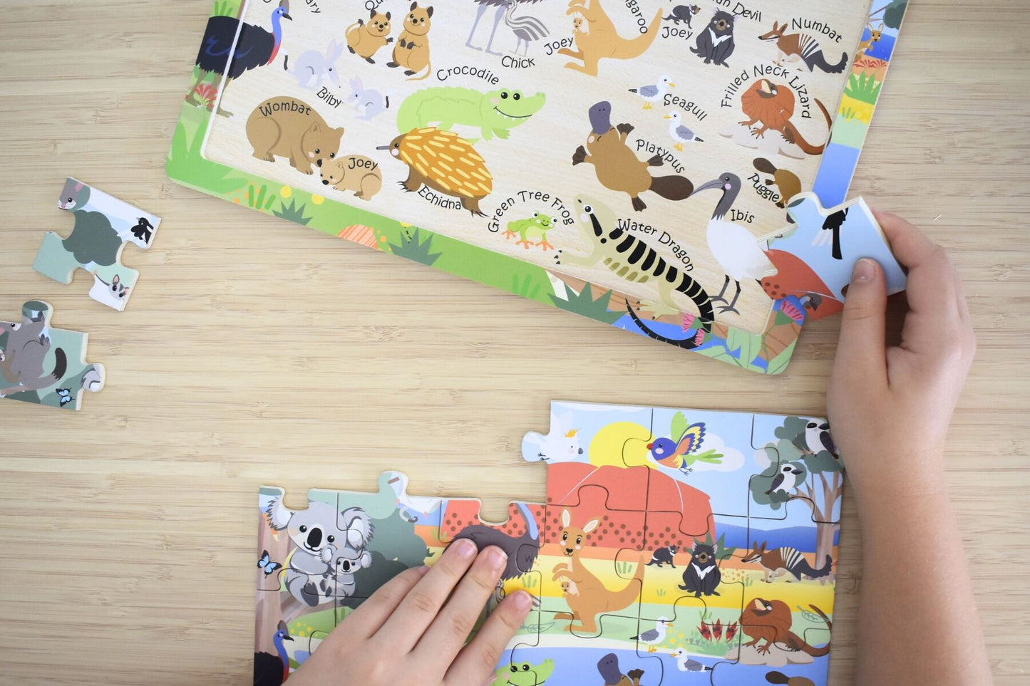 24PC JIGSAW PUZZLE AUSSIE ANIMALS AND THEIR NAMES