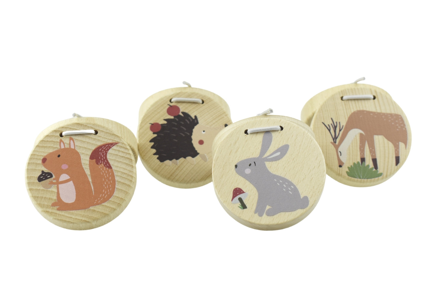 CALM & BREEZY WOODLAND WOODEN CASTANET SET OF 4