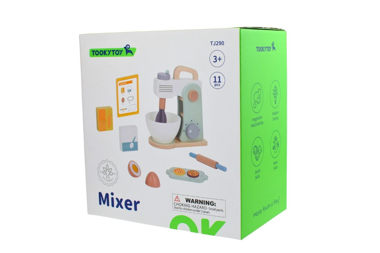 WOODEN BAKING MIXER SET