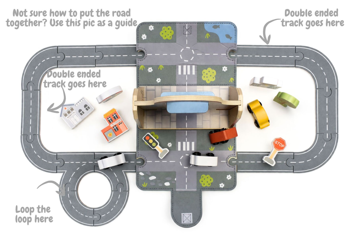 FELT CITY PLAY SET