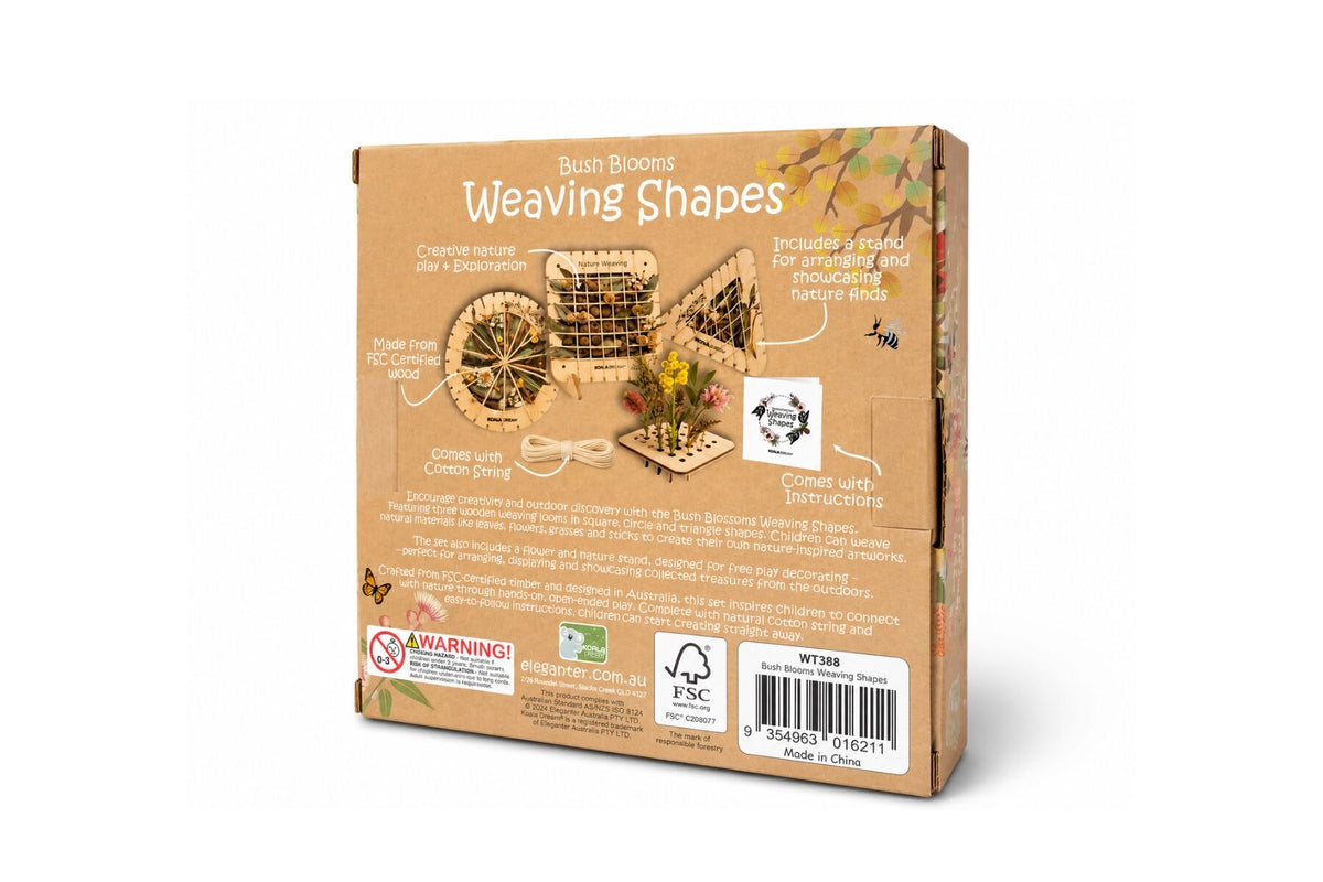 BUSH BLOOMS WEAVING SHAPES - CREATE WITH FLOWERS & LEAVES
