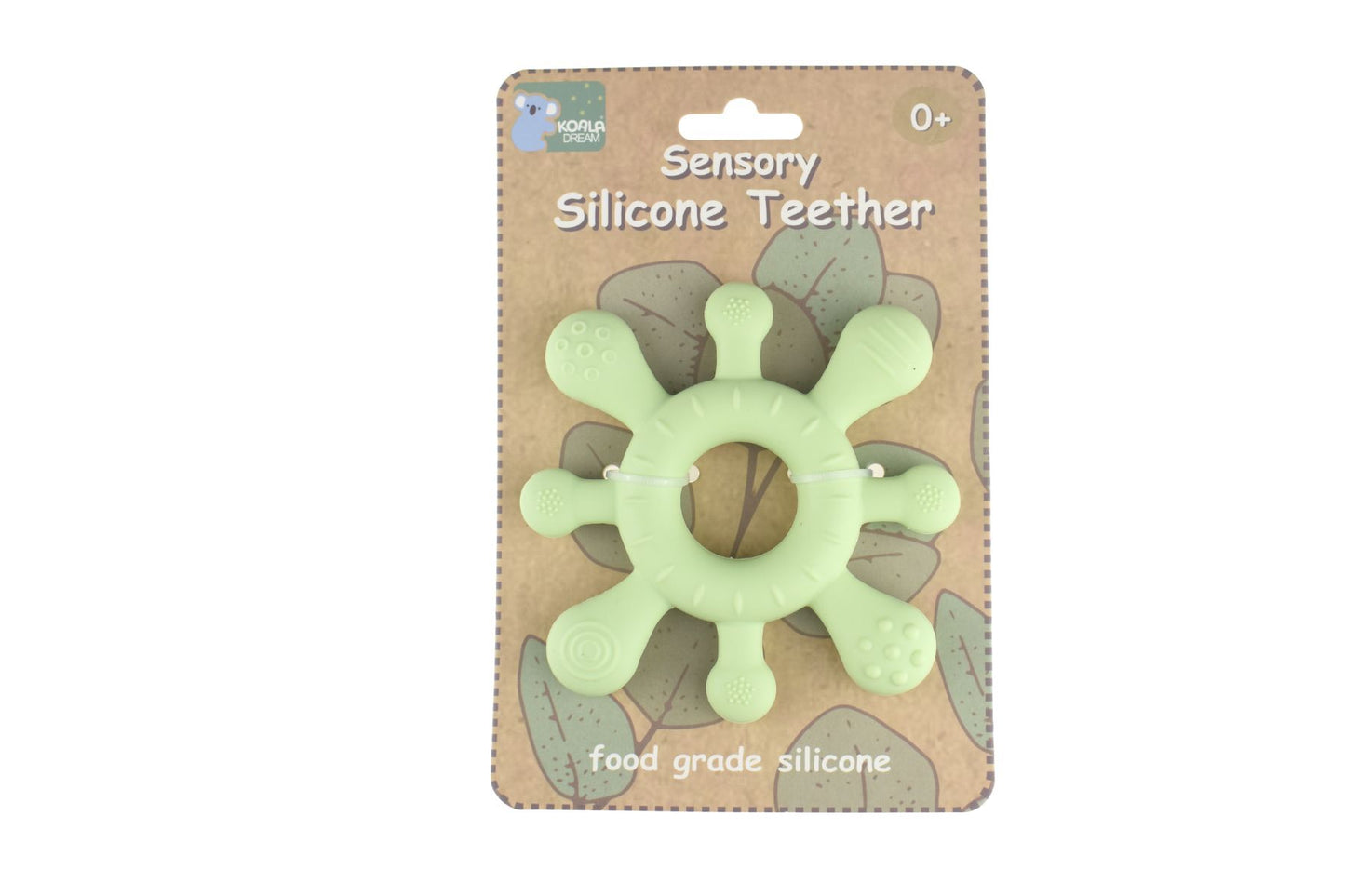 SENSORY SILICONE SPLASH TEETHER-GREEN