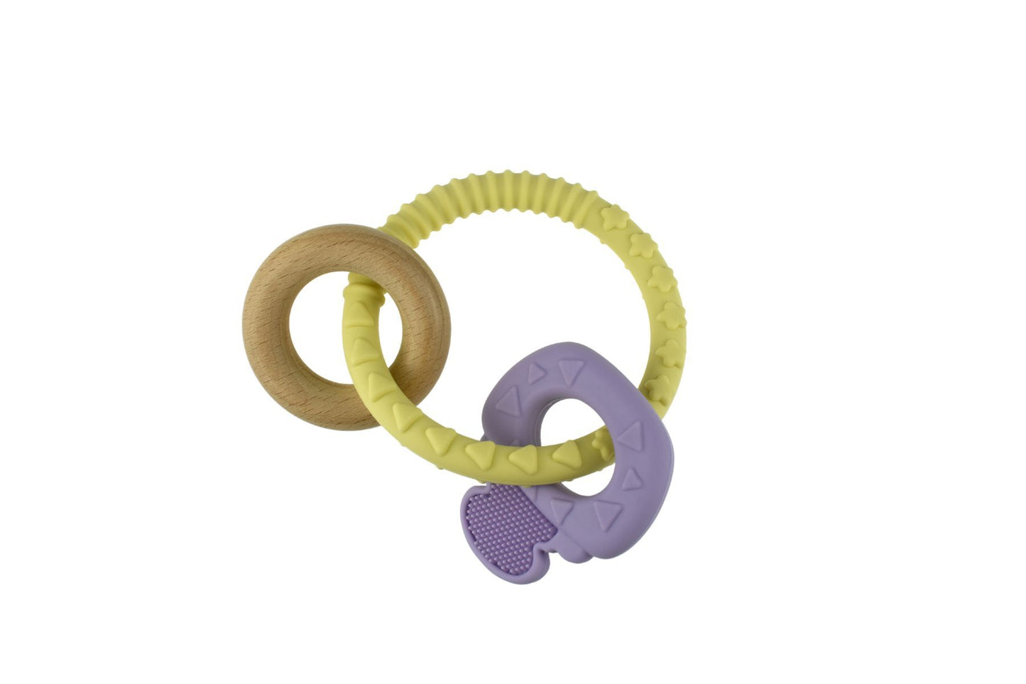 TEXTURED SILICONE KEY TEETHER-PURPLE