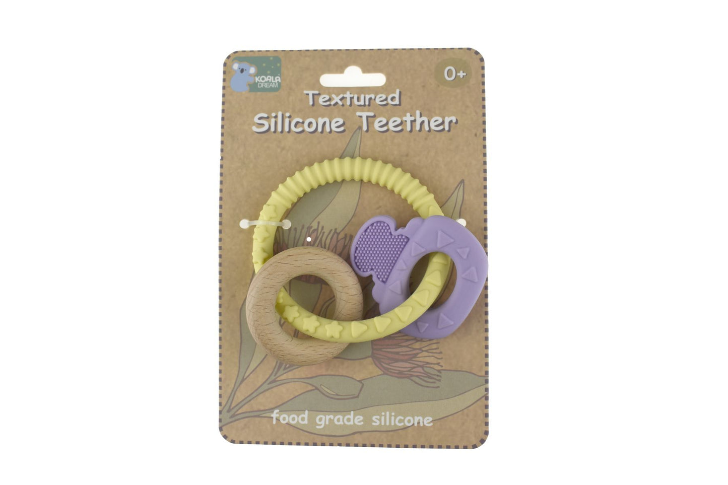 TEXTURED SILICONE KEY TEETHER-PURPLE