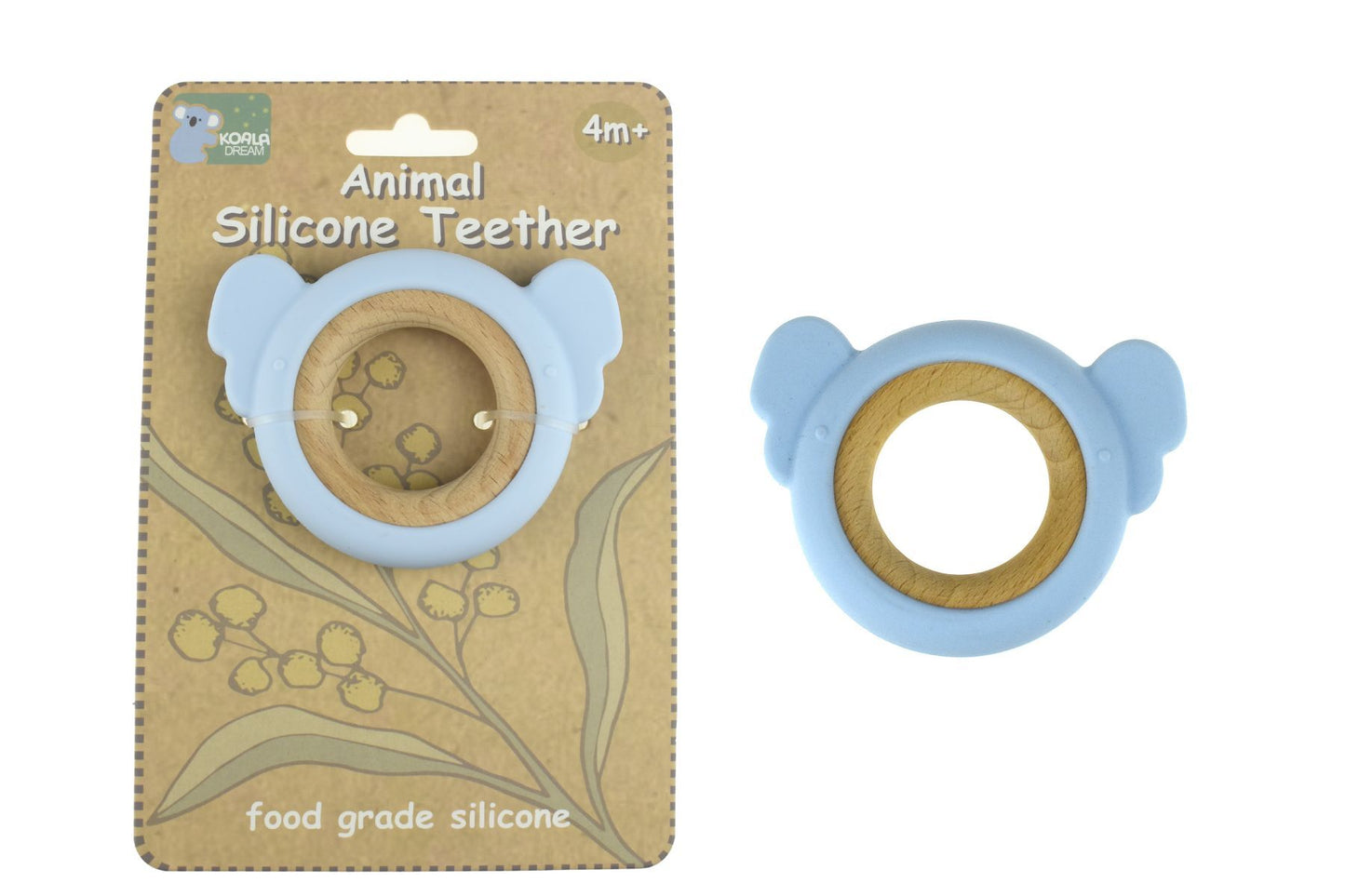 SILICONE KOALA TEETHER-BLUE