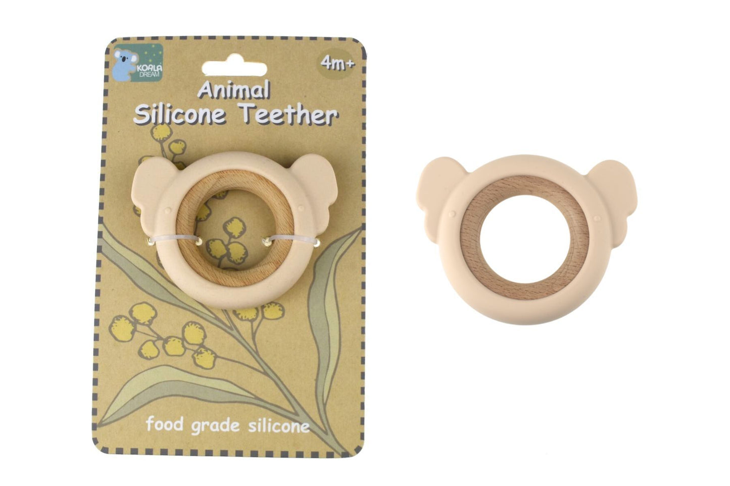 SILICONE KOALA TEETHER-PINK