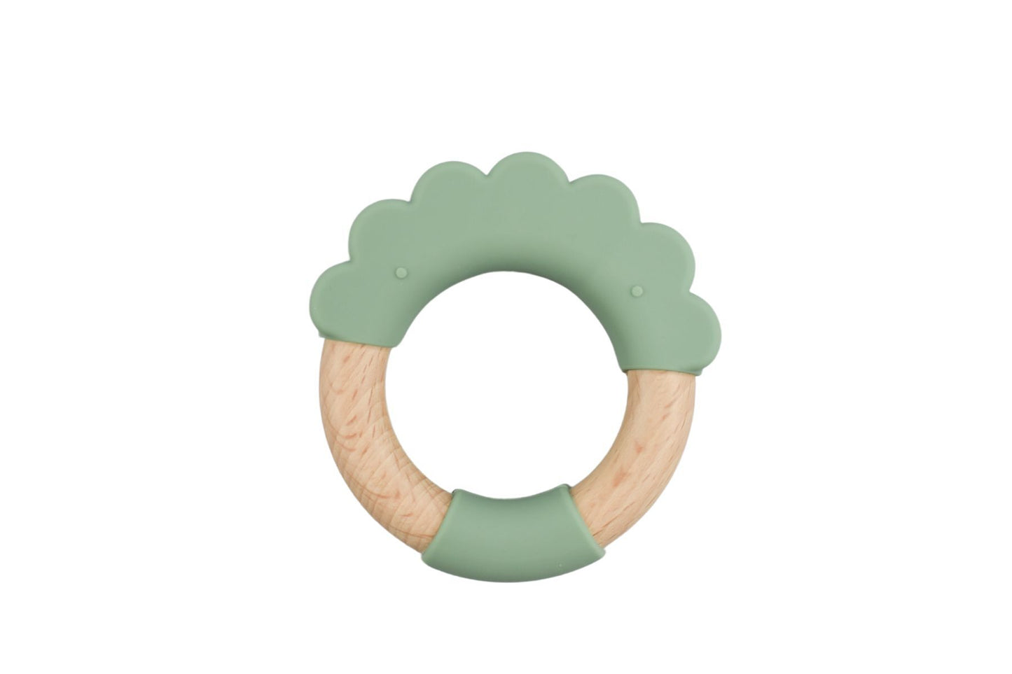 SILICONE TEETHER CLOUD GREEN