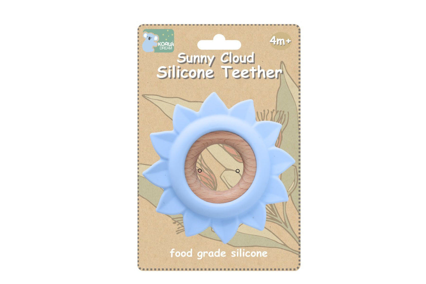 SILICONE TEETHER SUN BLUE