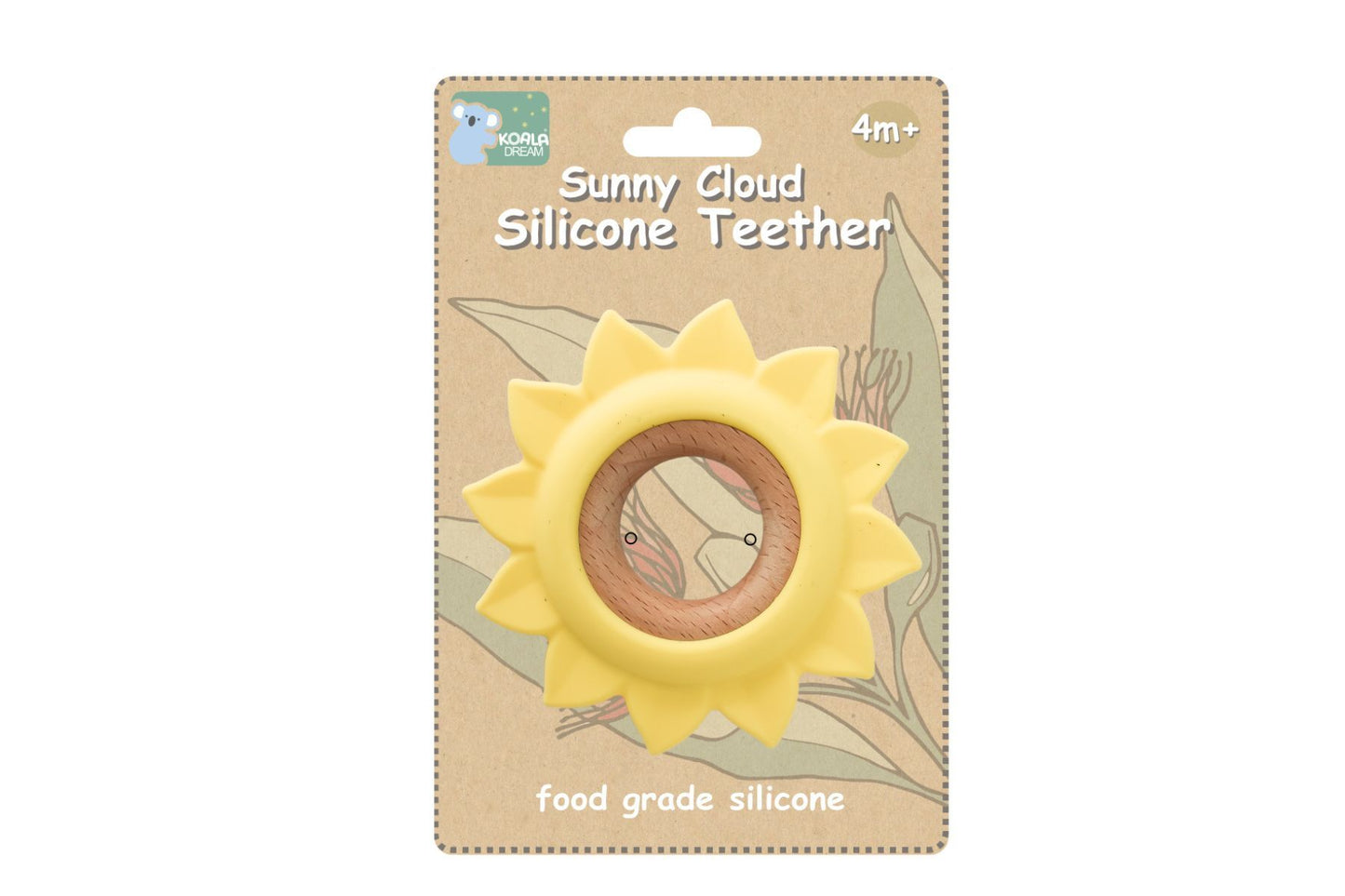 SILICONE TEETHER SUN YELLOW