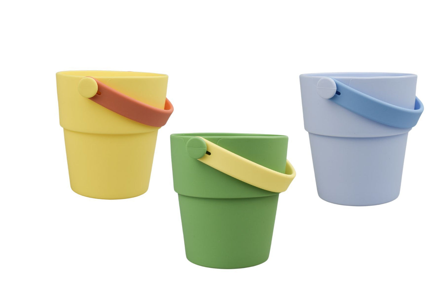 SILICONE SHOWER BUCKETS 3PC SET GREEN