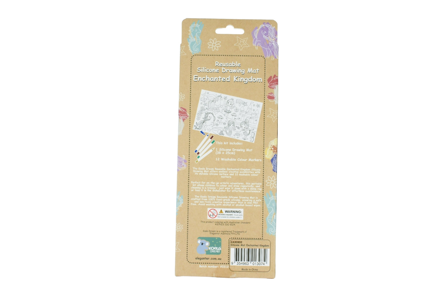 REUSABLE SILICONE DRAWING MAT- ENCHANTED KINGDOM