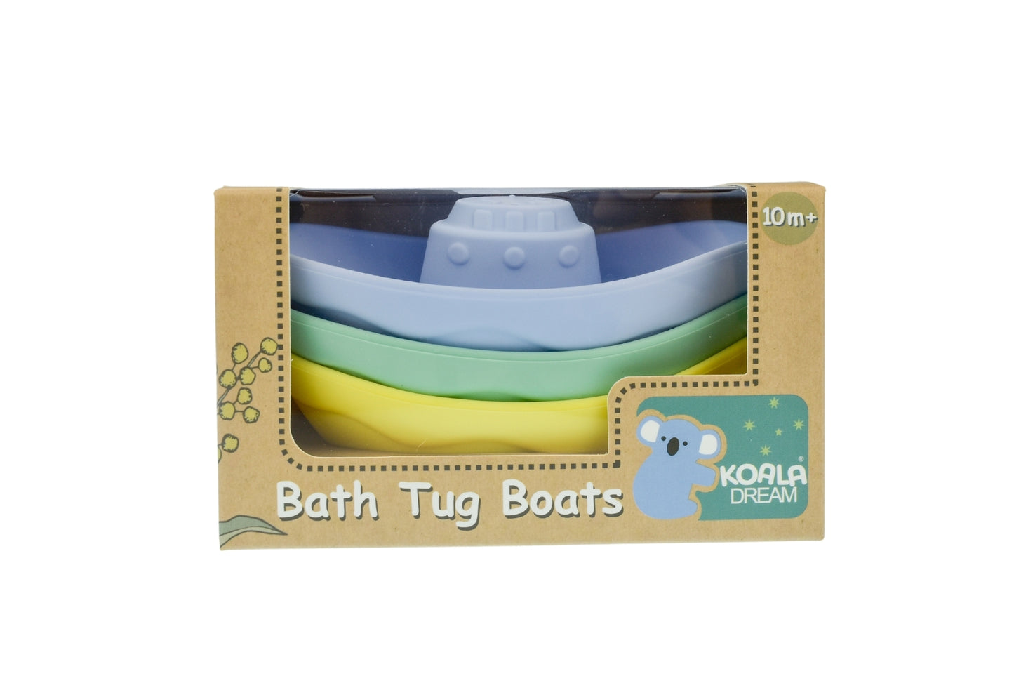 SILICONE BATH TUG BOATS 3PC SET