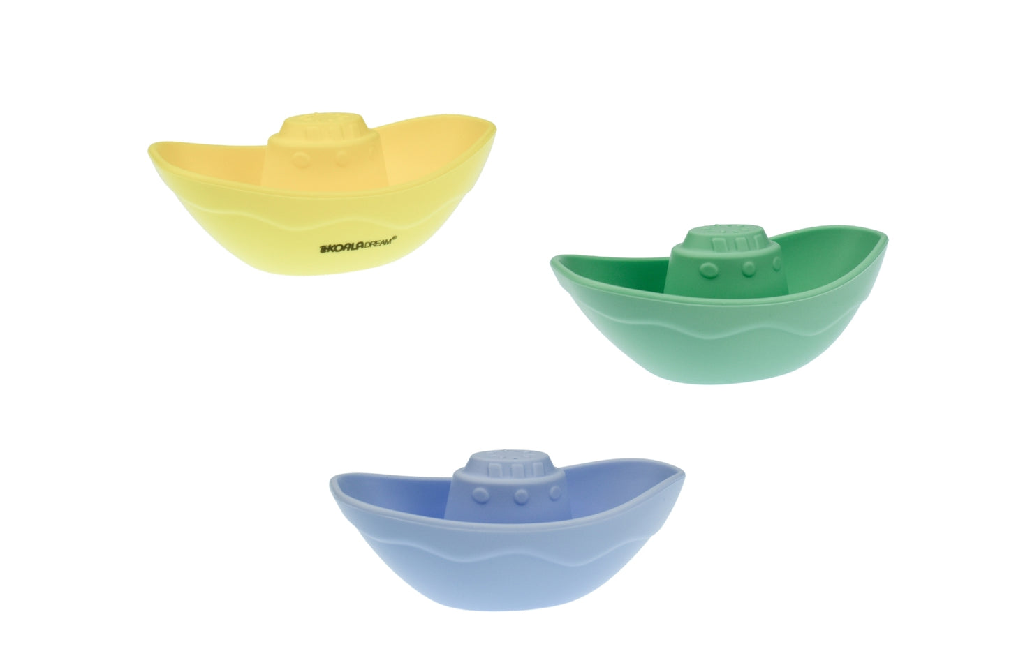 SILICONE BATH TUG BOATS 3PC SET