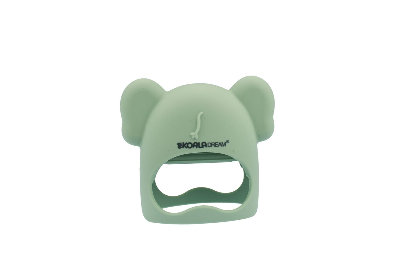 SILICONE KOALA TEETHING MITTEN - GREEN