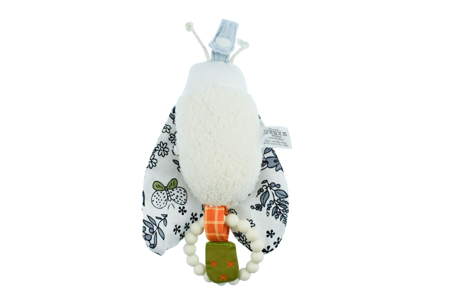 SNUGGLE PAL BANJO BEETLE WITH SILICONE TEETHING RING