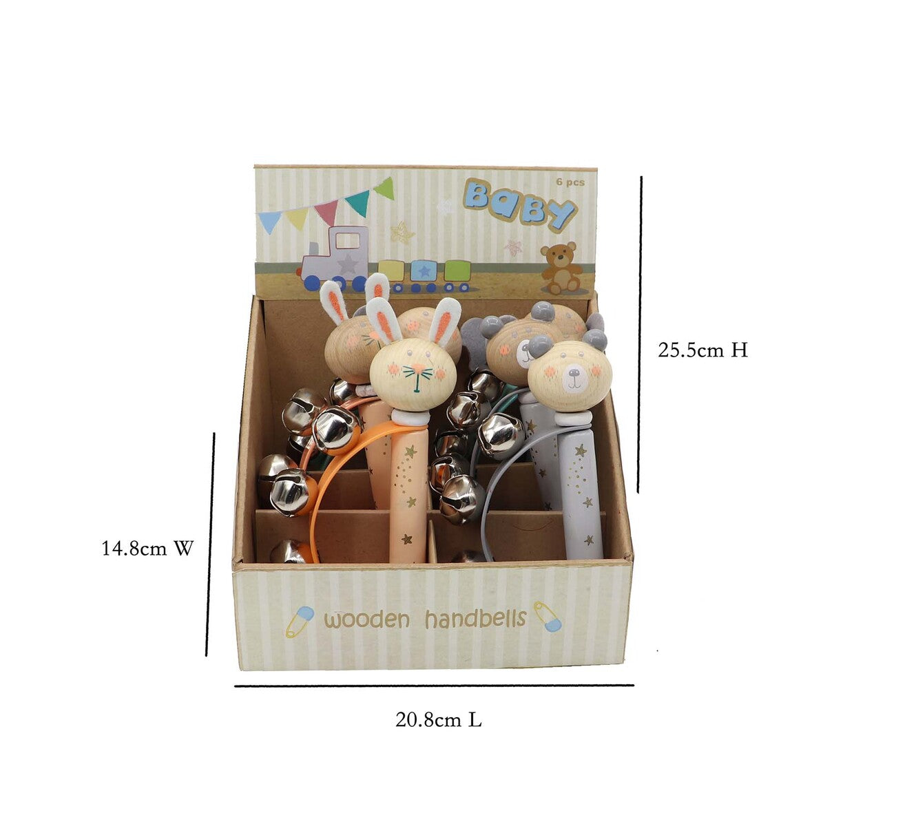 CALM & BREEZY ANIMAL HANDBELL- SET OF 3PCS