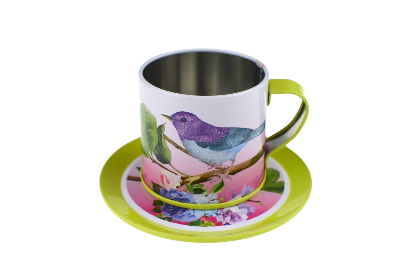 BIRD TIN TEA MUG SET 13PCS