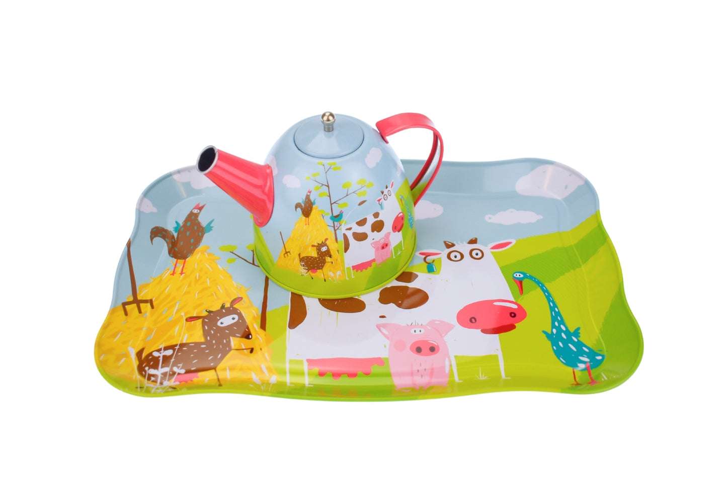 FARM TIN TEA SET 15PCS