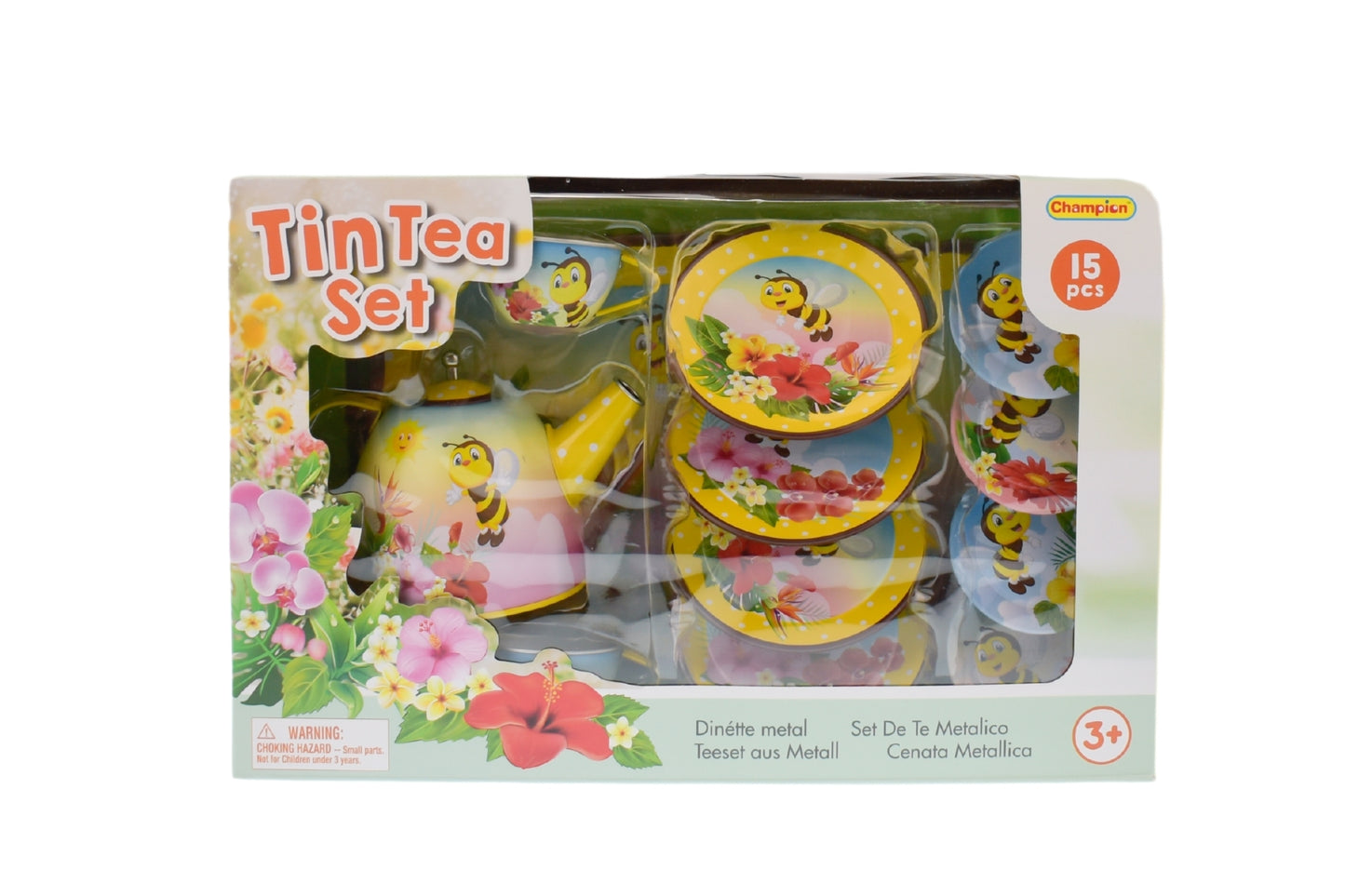 BEE TIN TEA SET 15PCS