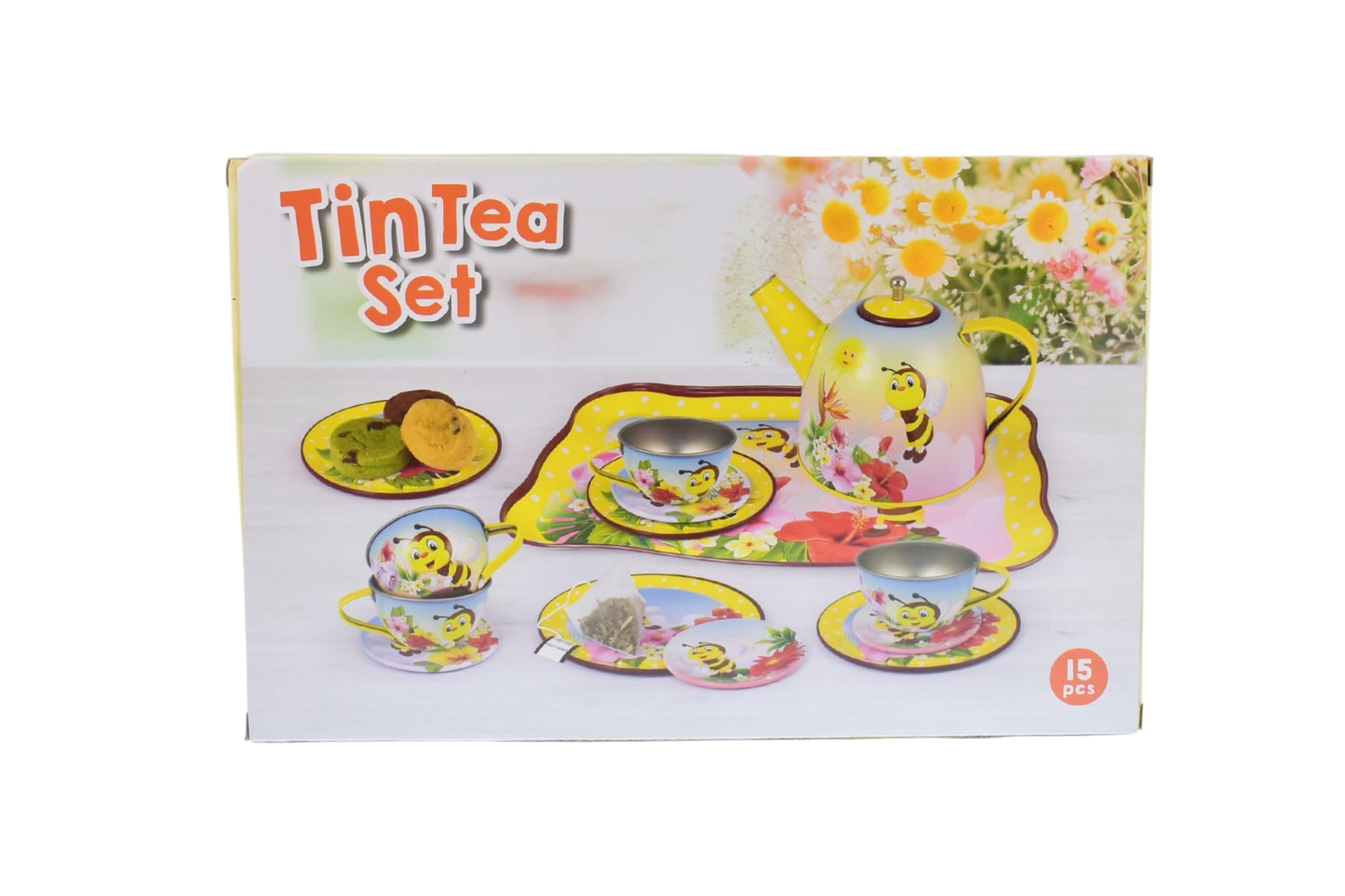 BEE TIN TEA SET 15PCS