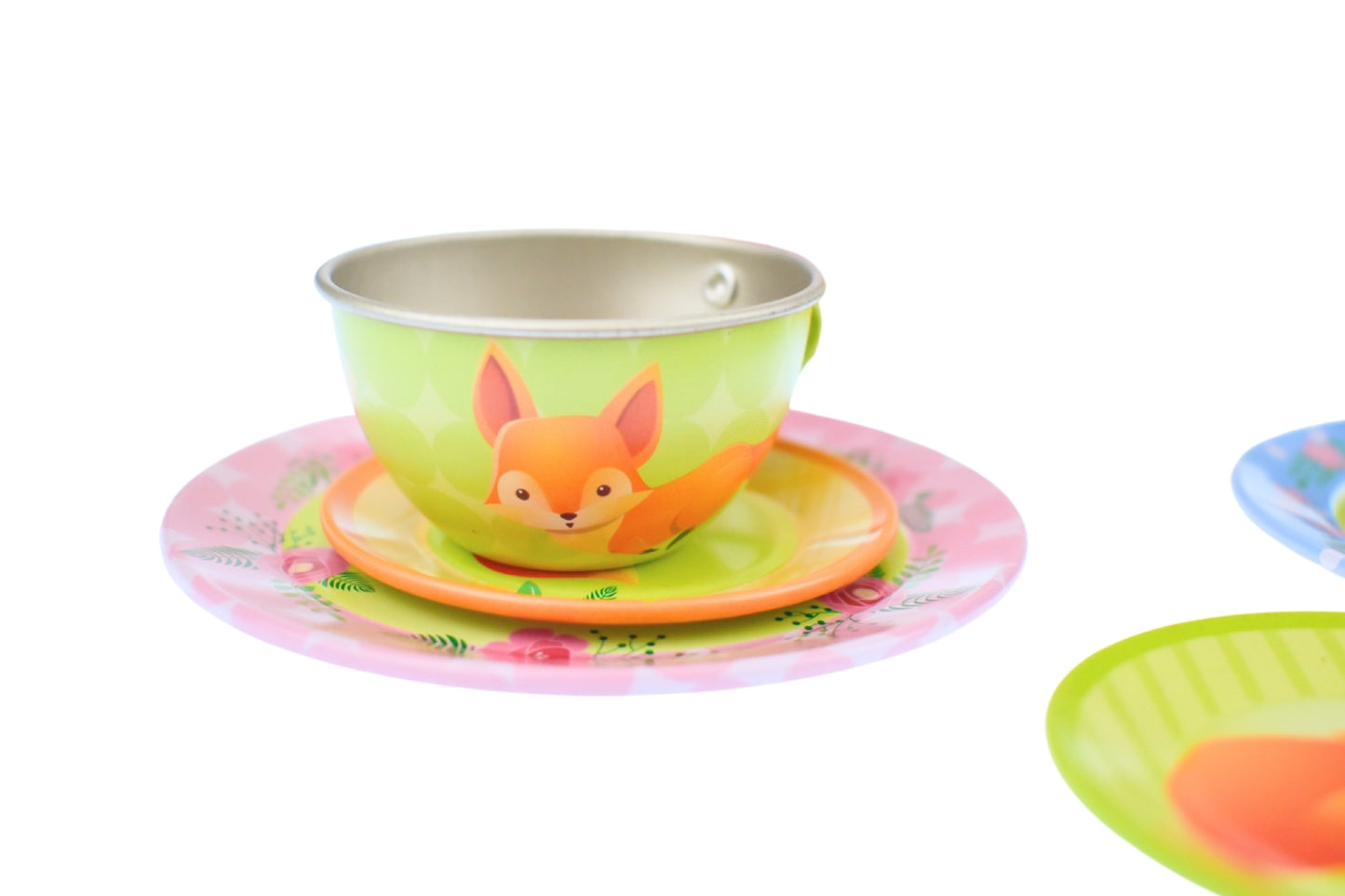 WOODLAND FOX TIN TEA SET 15PCS