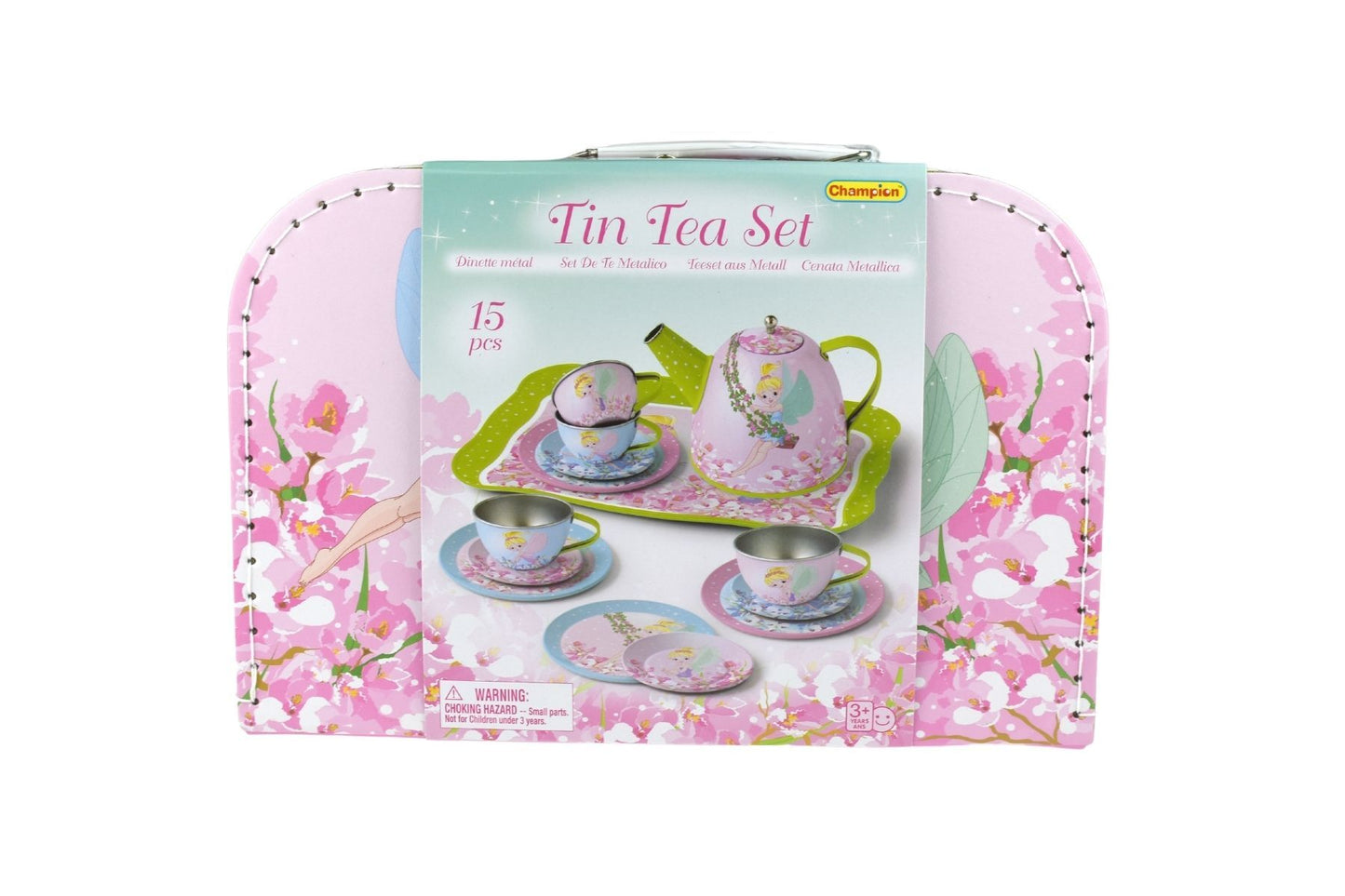 FAIRY TIN TEA SET IN SUITCASE