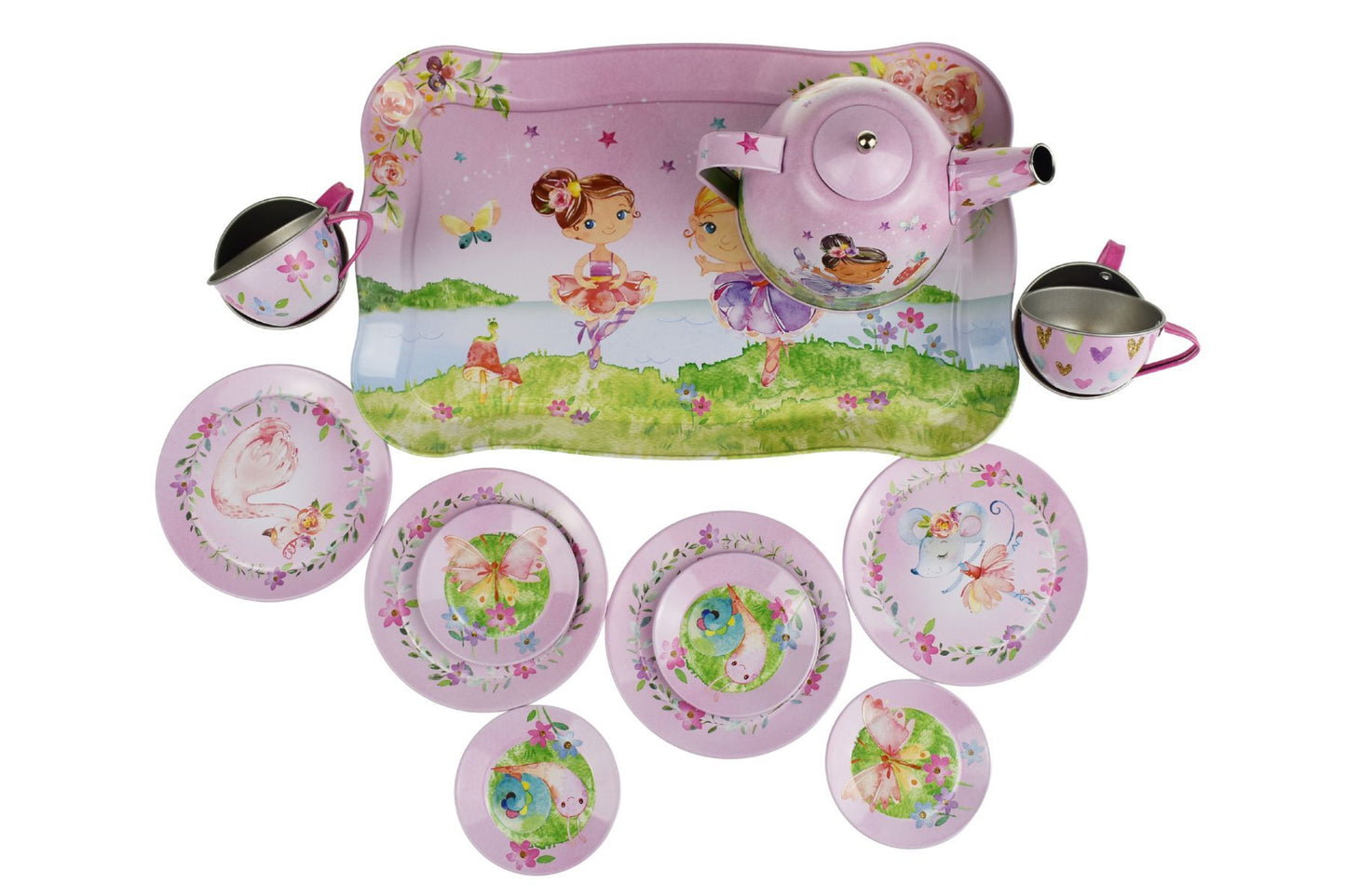 BALLERINA TIN TEA SET IN SUITCASE