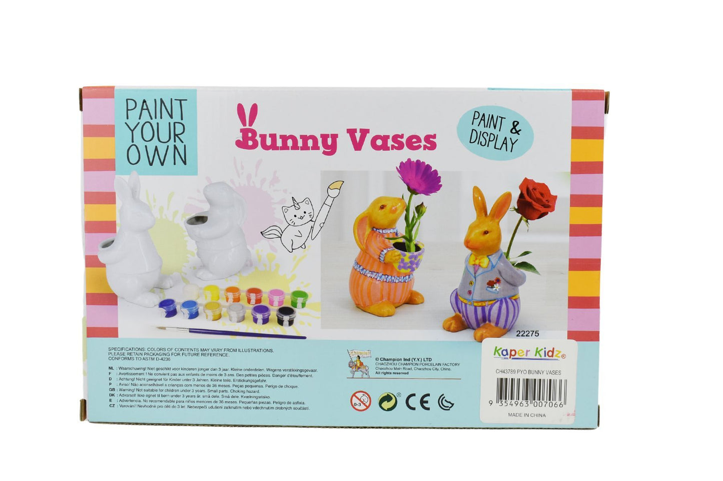 PYO BUNNY VASES CRAFT KIT