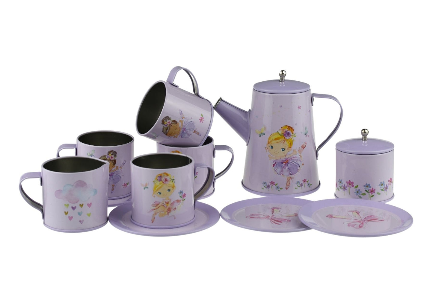 BALLERINA TIN TEA MUG SET 13PCS