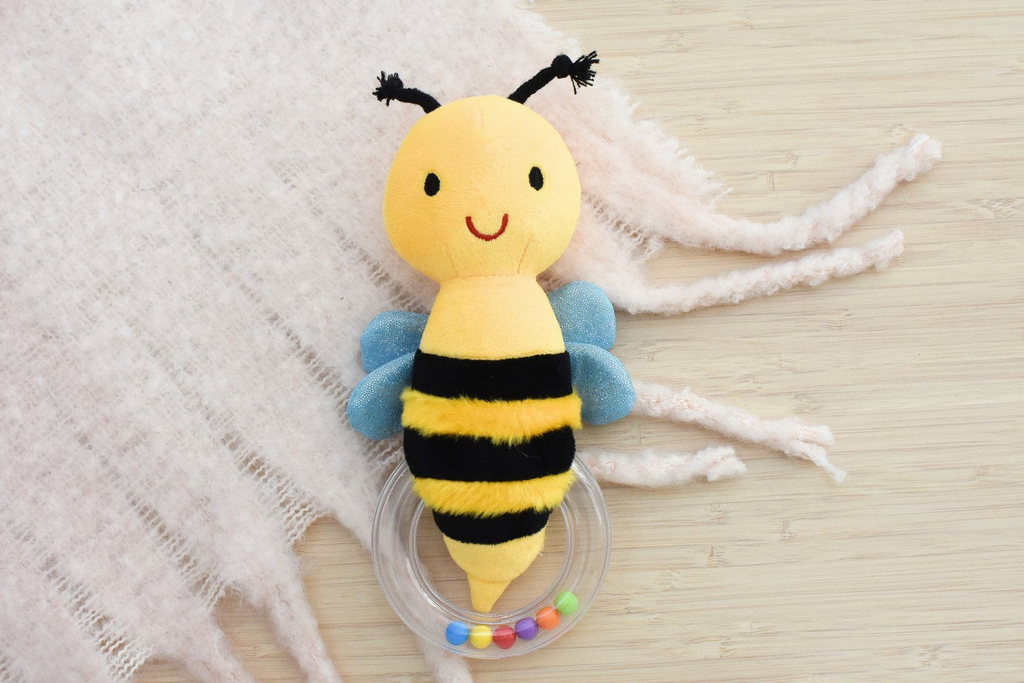 SNUGGLE BUDDY HUNNY BEE RING RATTLE