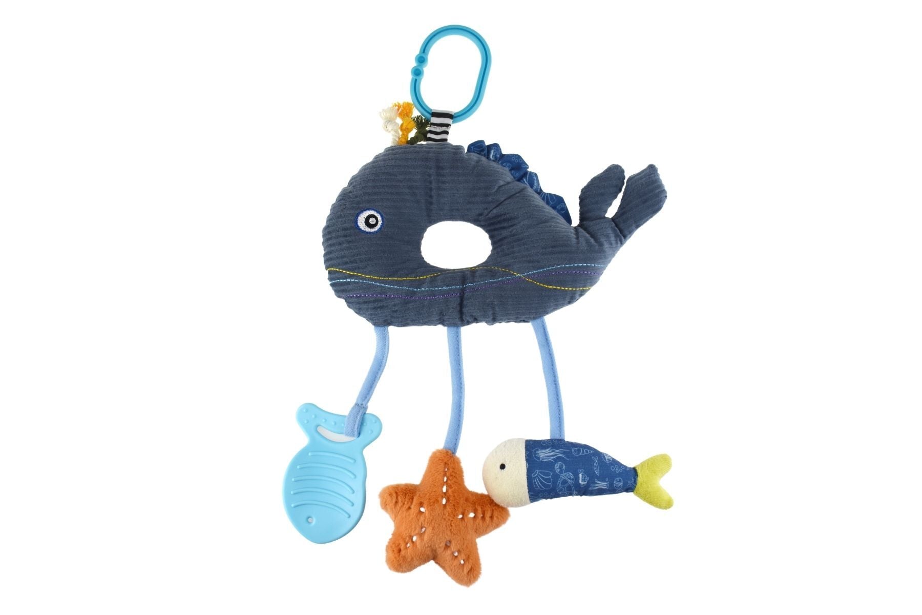 SNUGGLE BUDDY SPLASHY WHALE FRIEND DANGLER