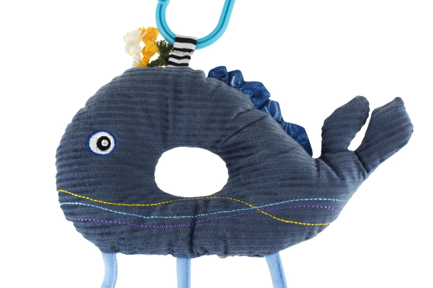 SNUGGLE BUDDY SPLASHY WHALE FRIEND DANGLER