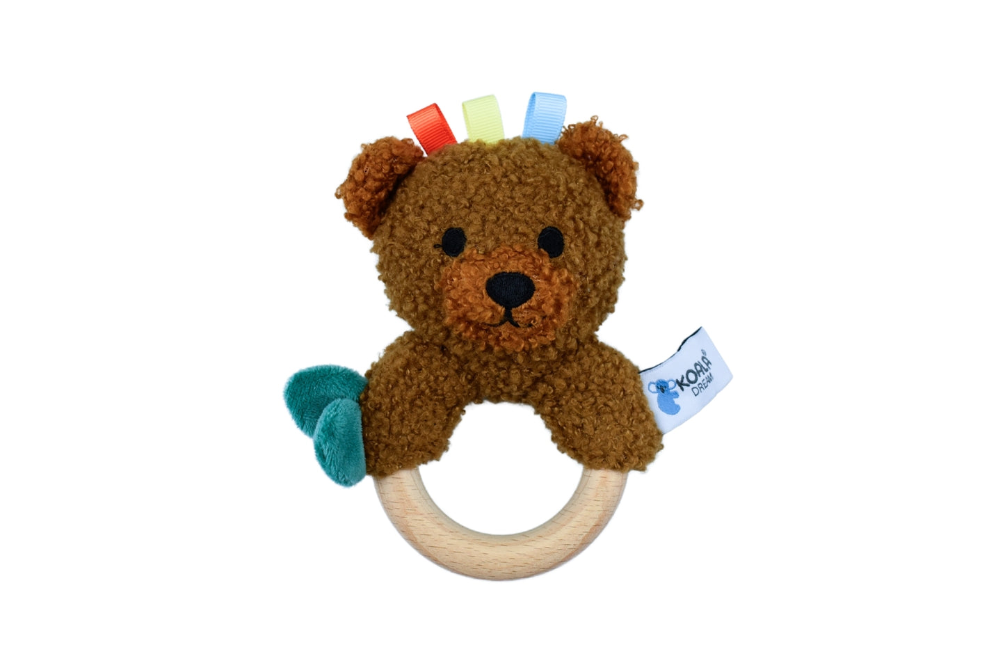 SNUGGLE BUDDY MAPLE BEAR WOODEN RING RATTLE