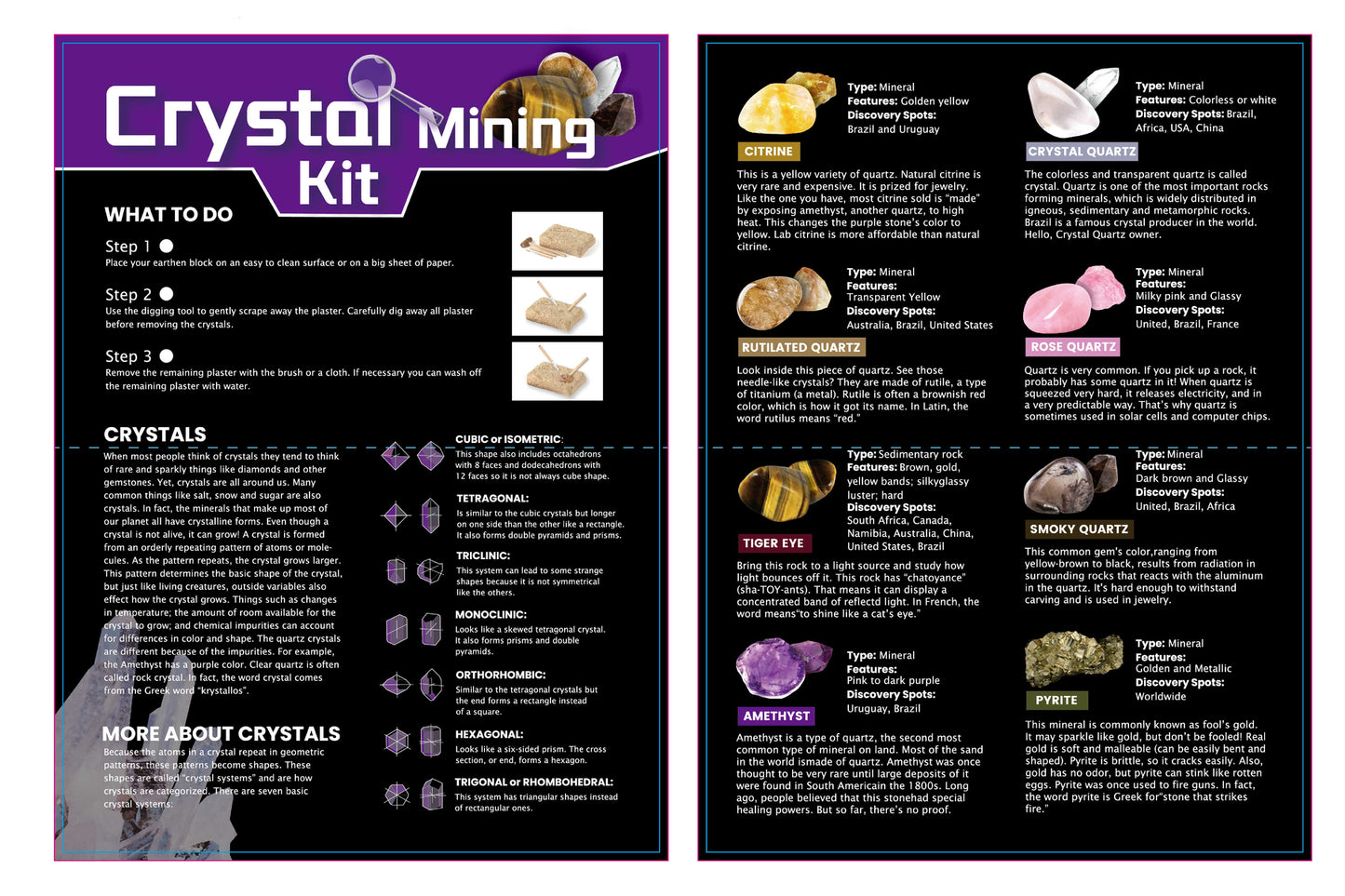 DIG & DISCOVER CRYSTAL MINING KIT