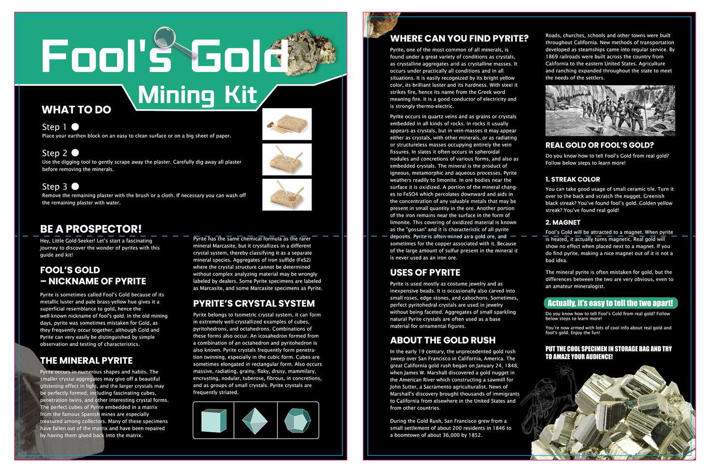 DIG & DISCOVER FOOL'S GOLD MINING KIT