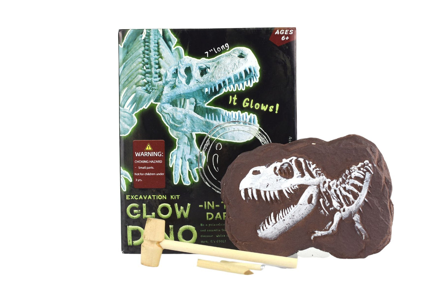 GLOW IN THE DARK TYRANNOSAURUS EXCAVATION KIT