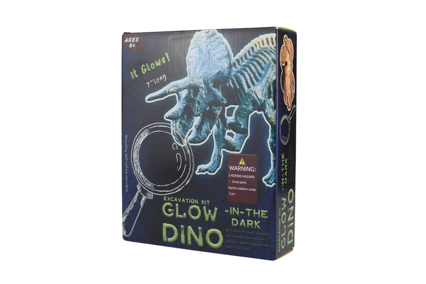 GLOW IN THE DARK TRICERATOPS EXCAVATION KIT