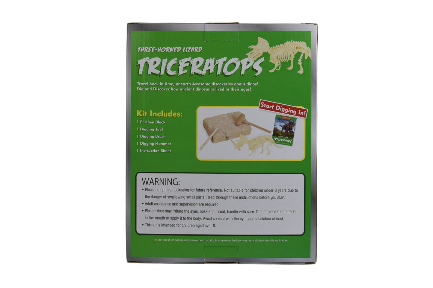 DIG & DISCOVER TRICERATOPS DIG KITS