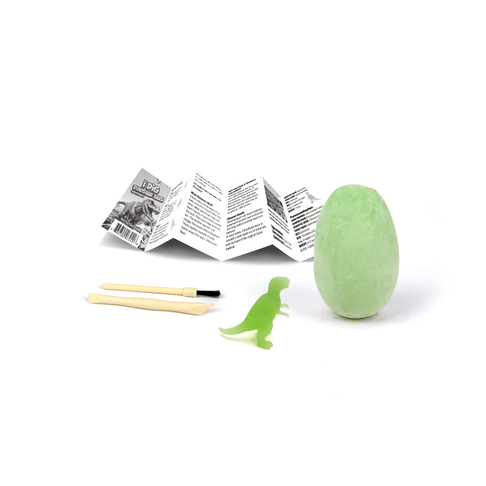 I DIG GLOW IN THE DARK DINO EGG DIG KIT SET OF 12