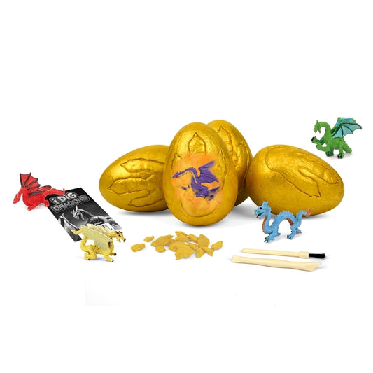 I DIG DRAGON EGG DIG KIT SET OF 4