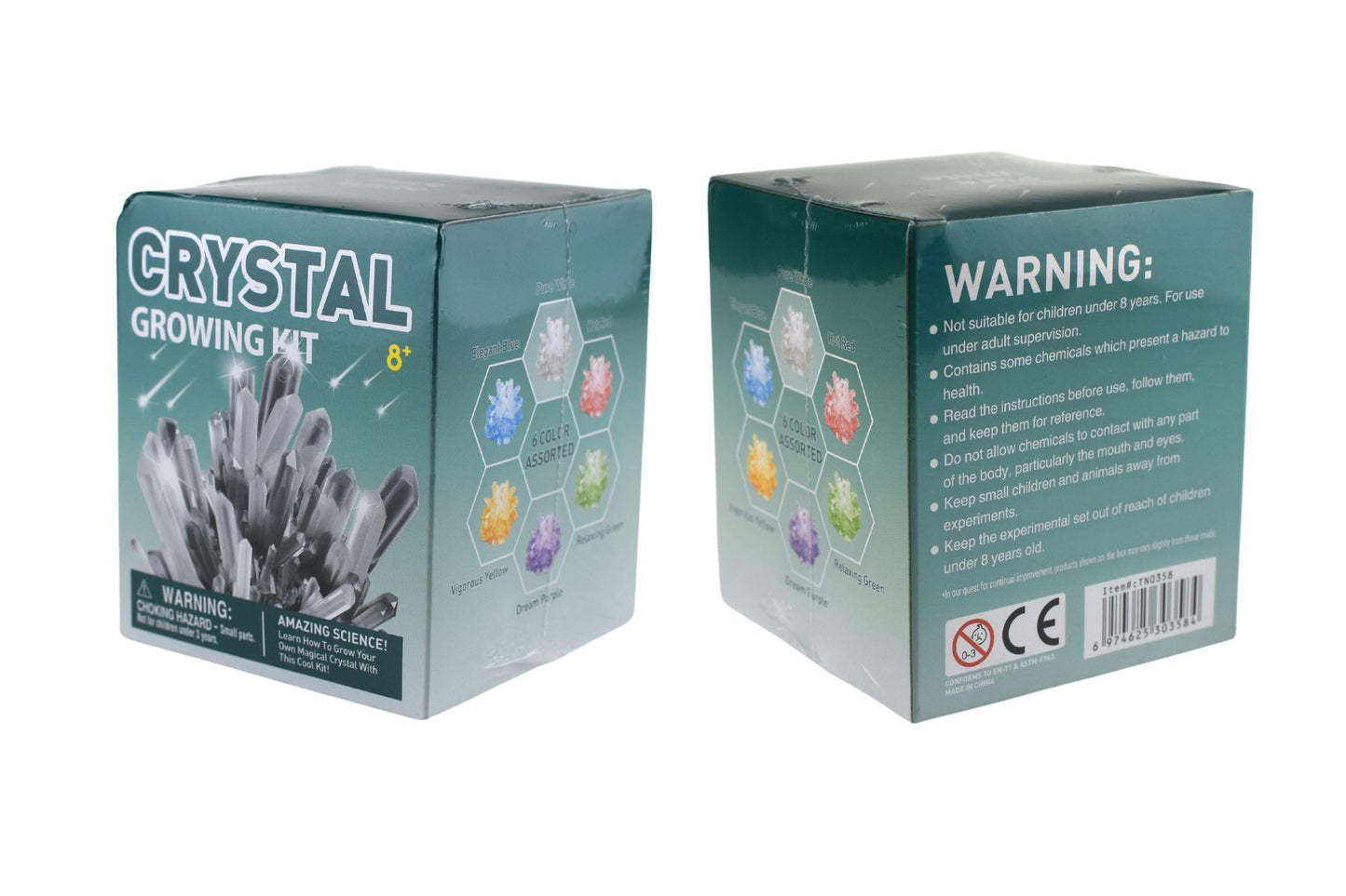 CRYSTAL GROWING KIT 6 COLOUR ASSORTED