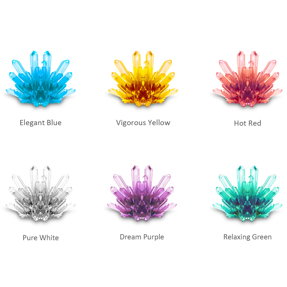 CRYSTAL GROWING KIT 6 COLOUR ASSORTED